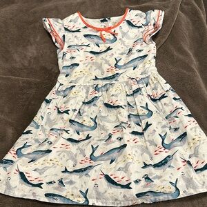 Sea life print dress